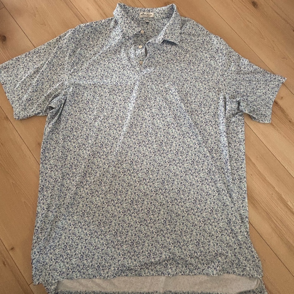 Men's Blue Floral Shirt